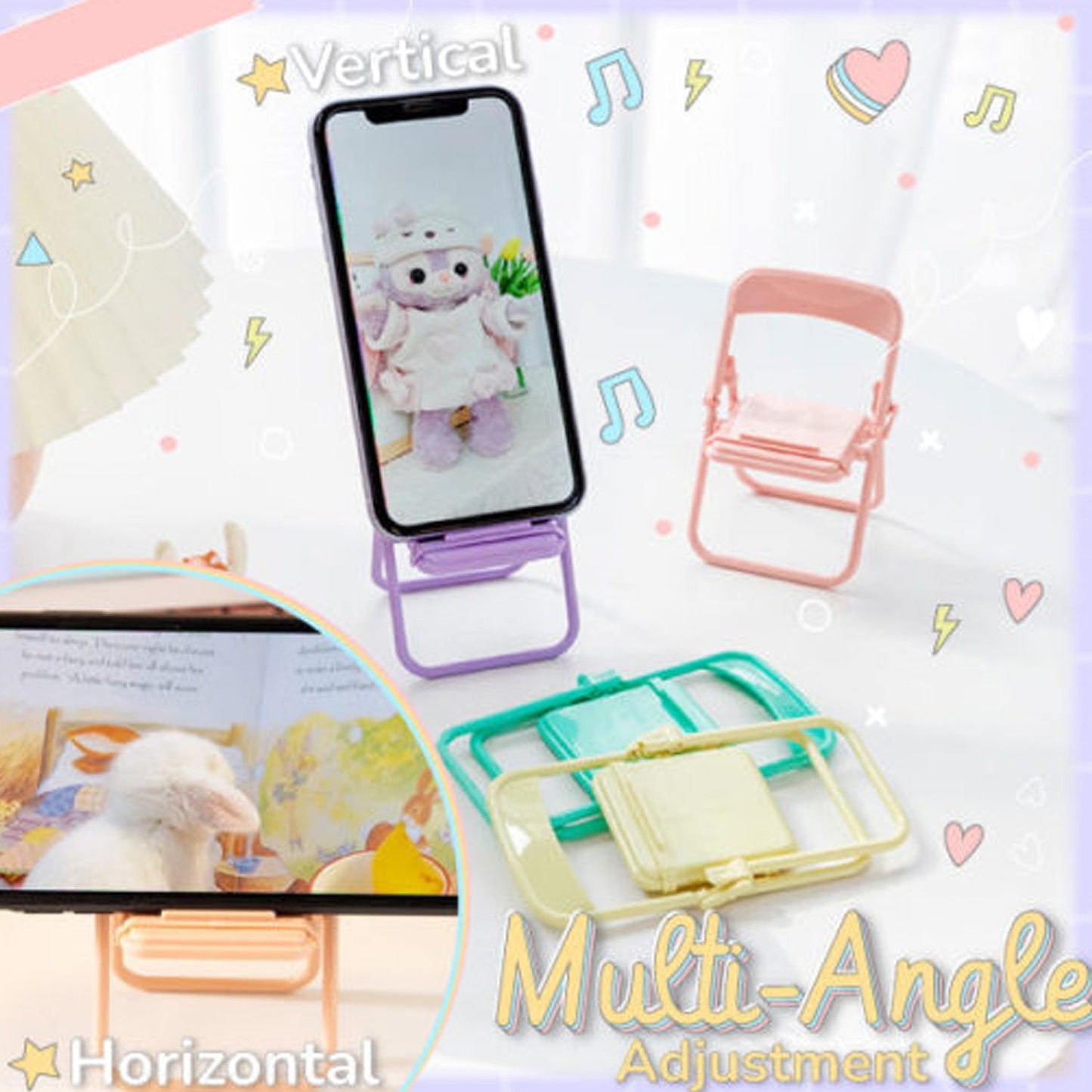 Chair Mobile Stand Used In All Kinds Of Household and Official Purposes As A Stand and Holder for Mobiles and Smartphones (1 PC)
