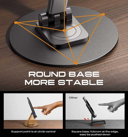 Mobile Phone Stand 360 Degrees Rotation Height and Angle
