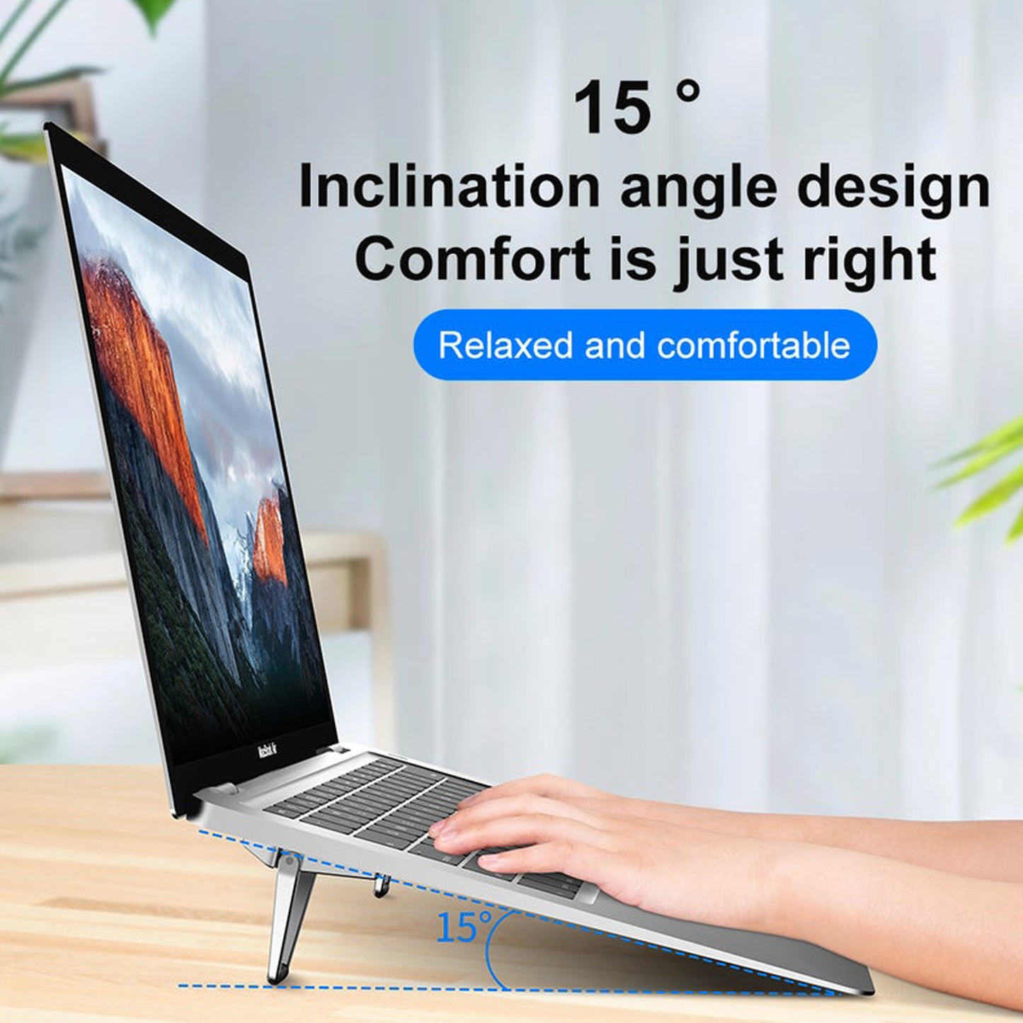 Mini Premium Metal Folding Portable Stand Compatible With Every Laptop Keyboard And Tablet (2 PCS - 1 PAIR)